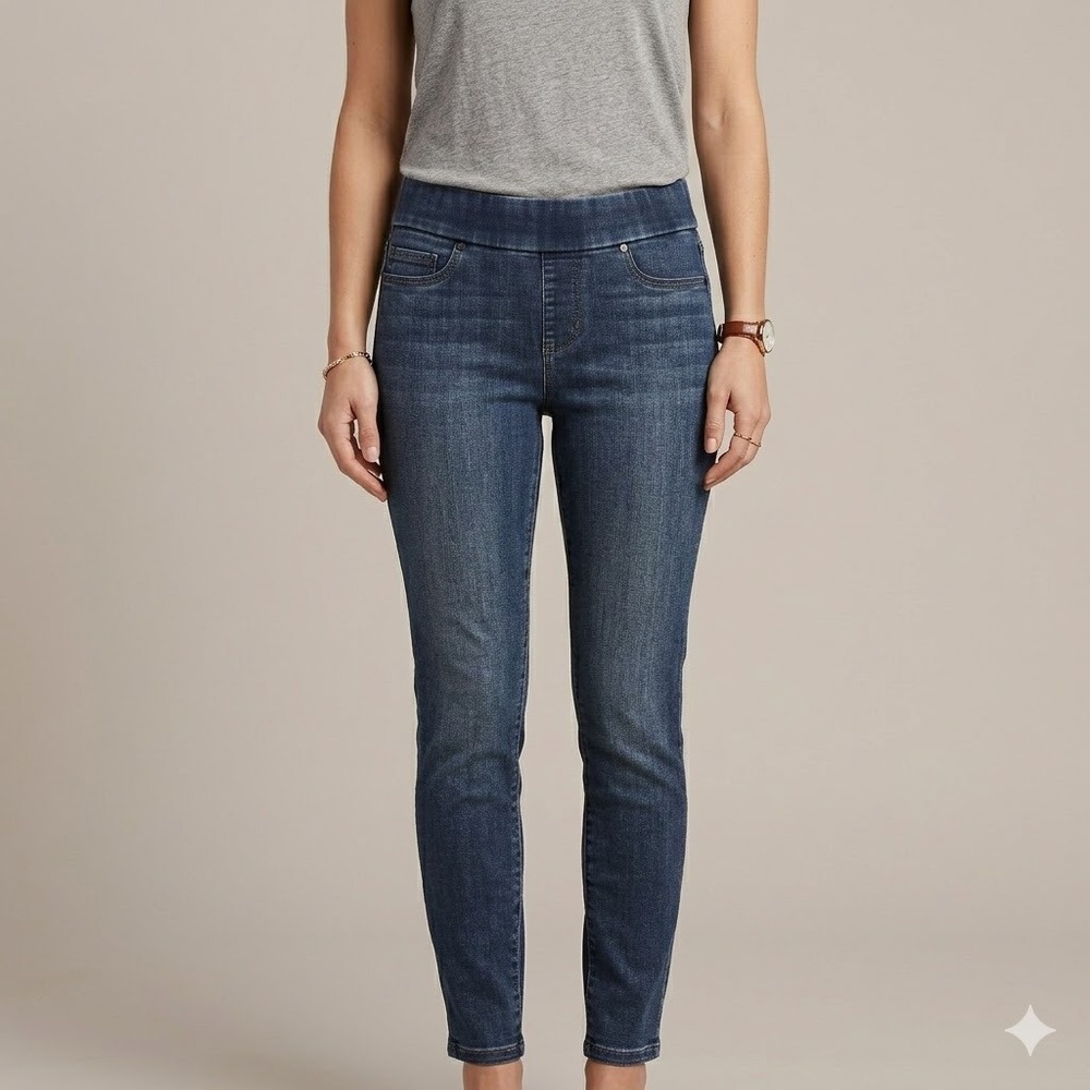Liverpool The Ankle Skinny Pull On Jeans Petite 4/27 Blue